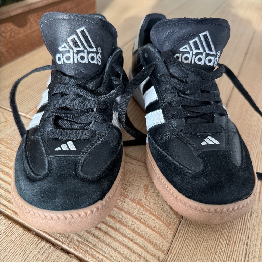 Adidas Kids Black and White Samba Sneakers